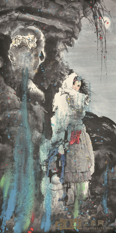 孤鸿 人物 135×67cm 约8.1平尺