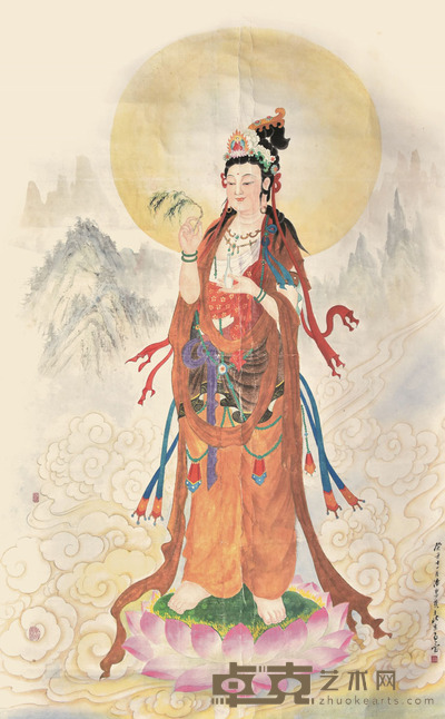 潘洁滋 观音 173×106cm 约16.5平尺