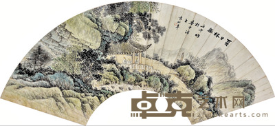 袁松年 夏日林泉 27×81cm 约2.0平尺