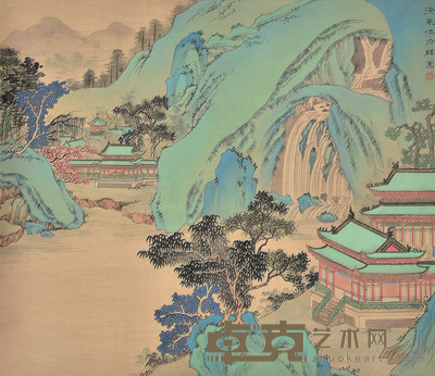 徐风 青绿山水 45×52cm 约2.1平尺