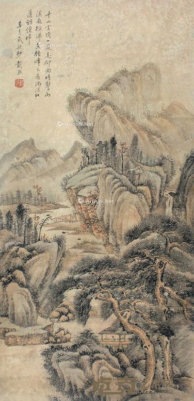 戴熙 山水 80×39cm
