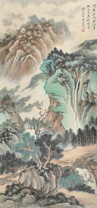 朱梅邨 山水