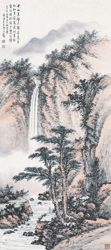 黄君壁 山水