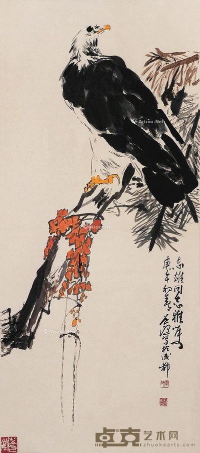李道熙 松鹰 49×101cm