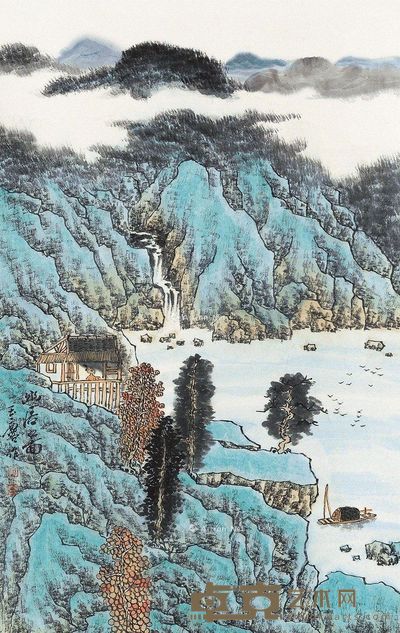 宋玉麟 幽居图 67×42cm