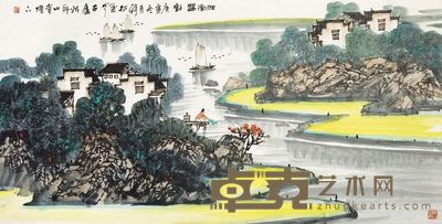 张松 江南春韵 137×69cm