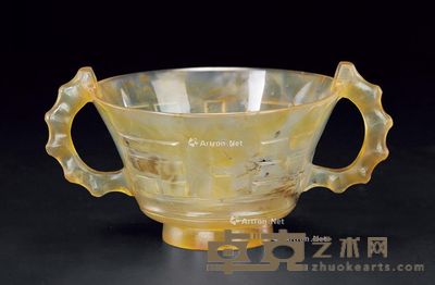 明 玛瑙八卦杯 口径8.2cm;高4.8cm
