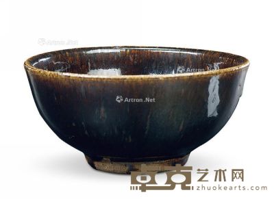 宋 吉州窑黑釉碗 口径16cm