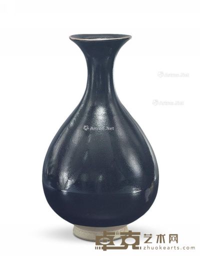 宋 山西黑釉玉壶春瓶 高25cm