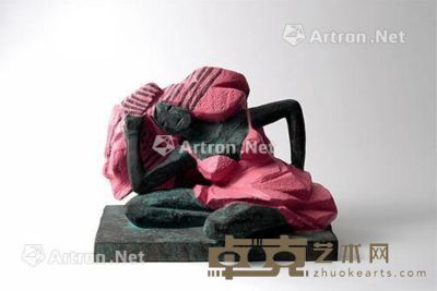 朱铭 2006年作 人间系列 - 裙的故事 铜雕7/8 62×46.5×45cm