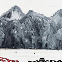 李善单 2012-2013年作 妙得江山 - 对望红尘 山水依然 油彩画布