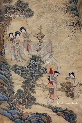 商喜 仕女图