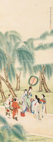 范金镛 春游图