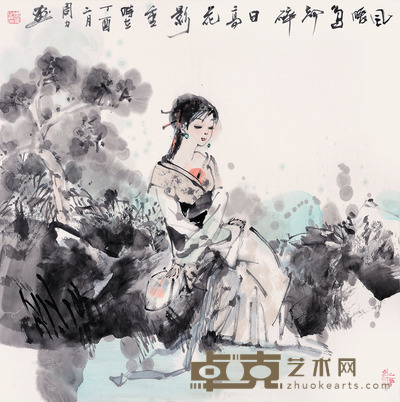 周力 人物 68×68cm