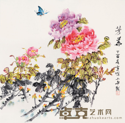 吕小平 芳华 68×68cm