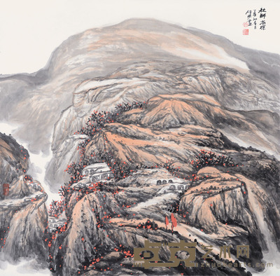 任明 秋醉高原 68×68cm