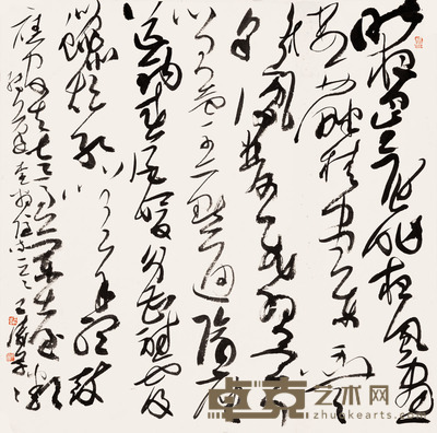 王涛 书法 李商隐《无题》 52×52cm