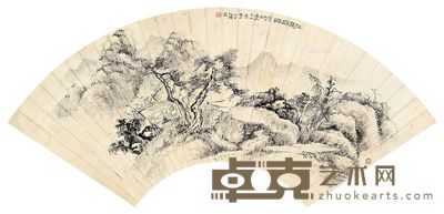 沈觐寿 在是斋图 15×47cm
