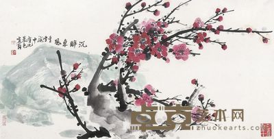 郑百重 梅花 35×68cm