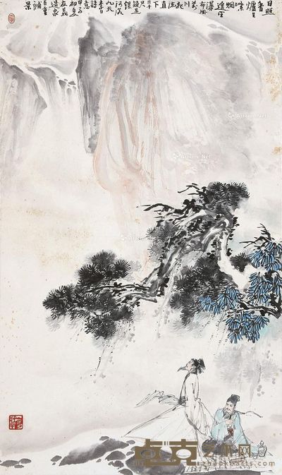 郑百重 李白诗意图 83×50cm