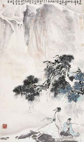 郑百重 李白诗意图