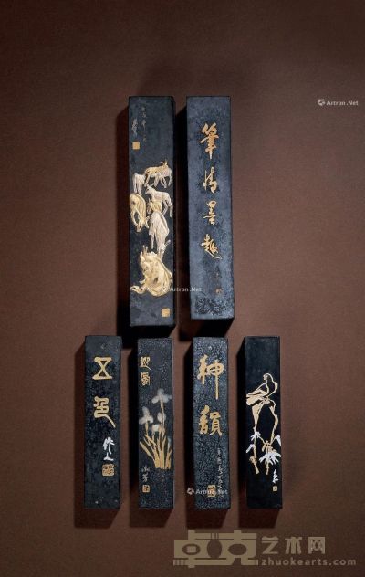 1982年中国画研究院定版墨 （六锭） --