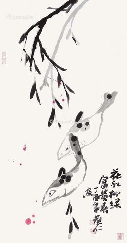 马贵仁 双鱼图