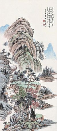 陆恢 山水