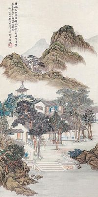 钱杜 山水