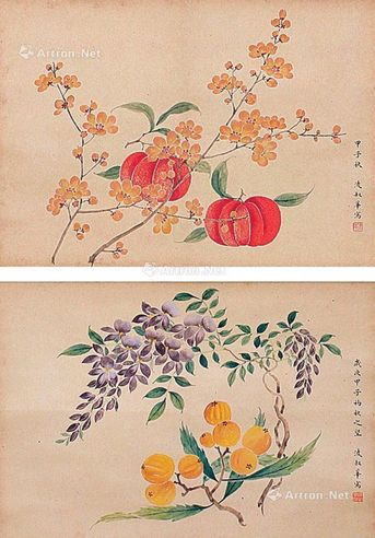 凌叔华 瓜果双挖