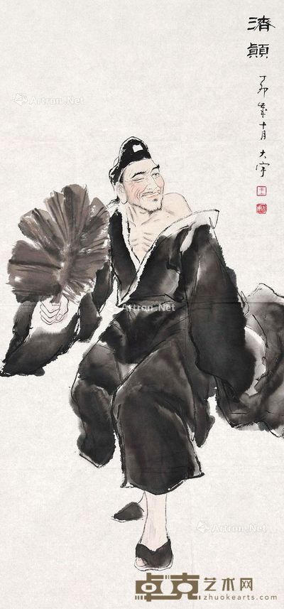 济颠 画心 设色纸本 116×54.5cm
