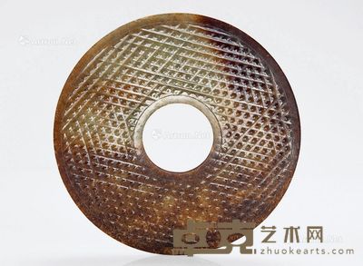 蒲纹青玉璧 直径16.0cm