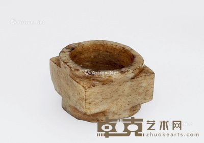 红山文化 小玉琮 5×5×3.3cm