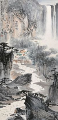 亚明 黄山在望