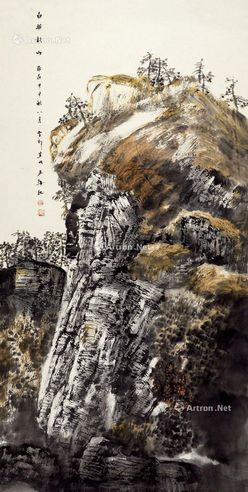 白云乡 白描秋山