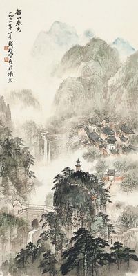 钱松嵒 韶山春光