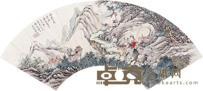 吴嘉猷 钟馗图 17×52cm