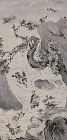 杨大临 花鸟