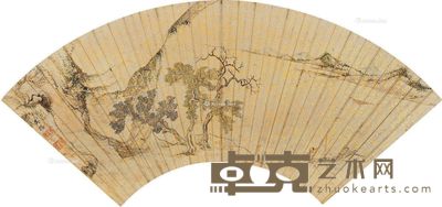 吴振 高士泛舟 17.5×48cm