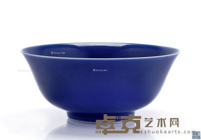 清道光 祭兰釉碗 直径17.5cm