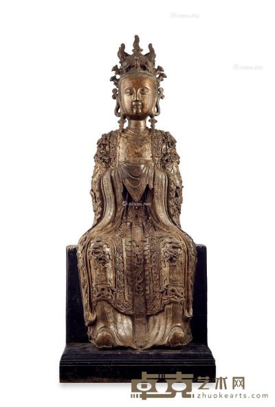 宋-元 铜西王母坐像 高133cm
