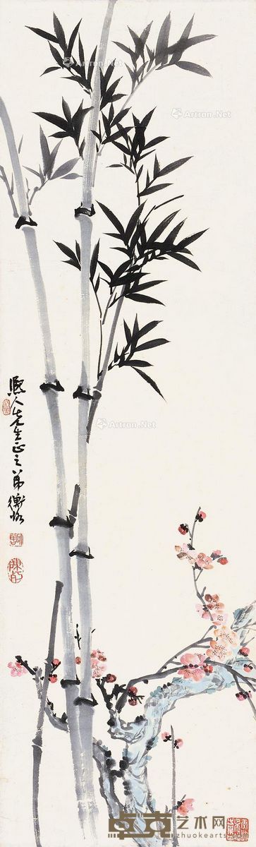 陈师曾 高风亮节 109×33.5cm