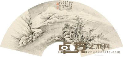 何维朴 溪岸幽居 21×60cm