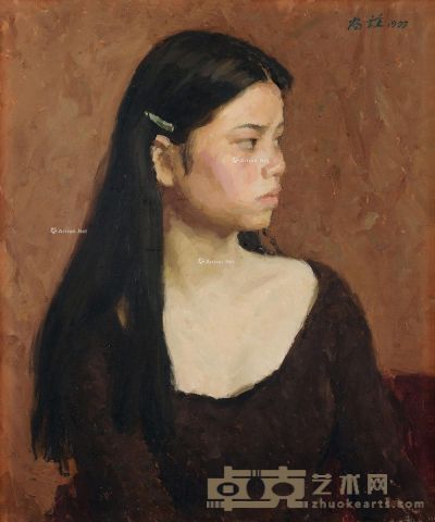 靳尚谊 肖像 60×50cm