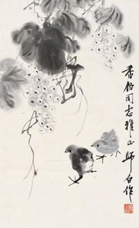 娄师白 花鸟