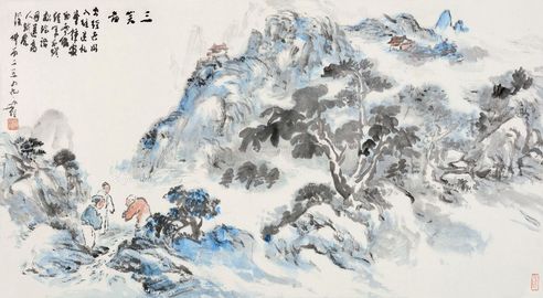 圆霖 三笑图