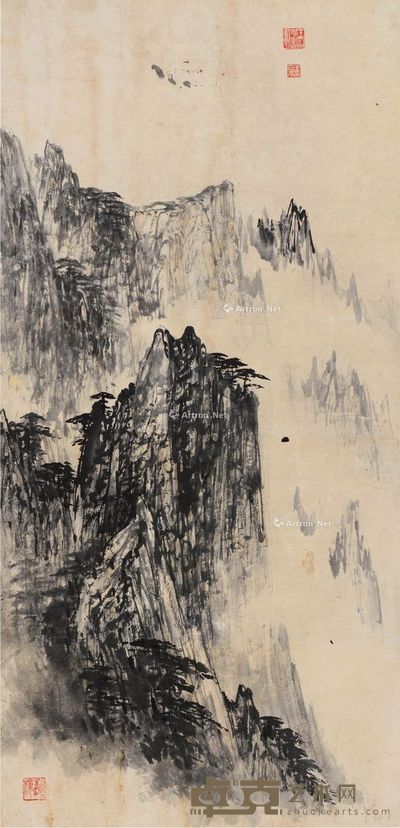 王石岑 黄山绰影 89×43cm