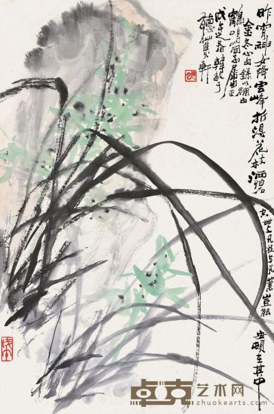 韩敏 兰石图 52×35cm