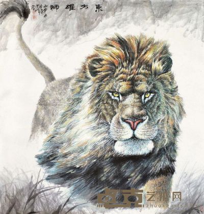 宋雪峰 东方雄狮 118×122cm