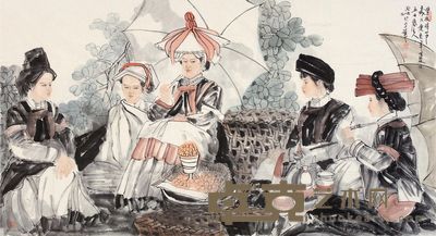 荆兆林 丰收时节 177×94cm